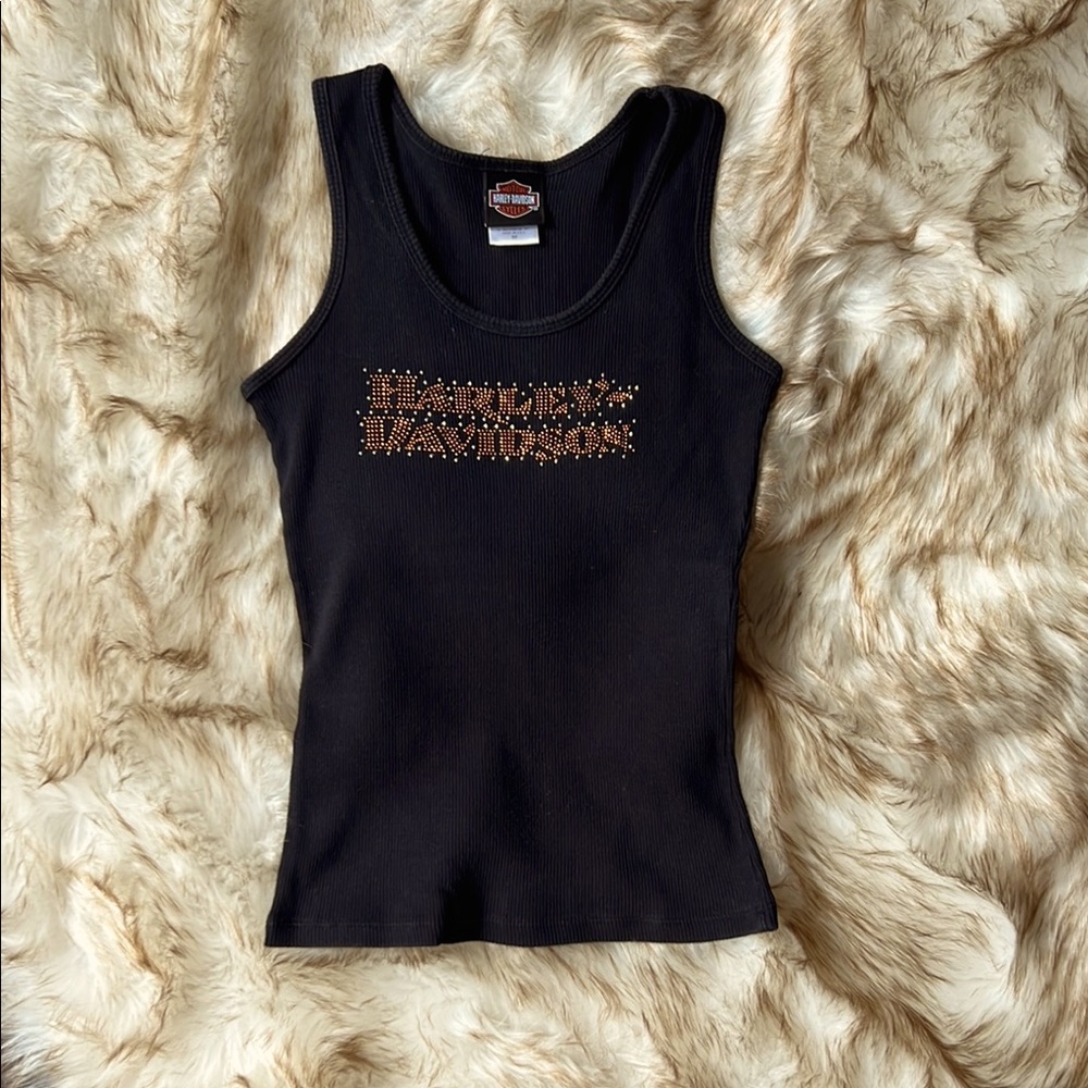 🧡Harley-Davidson Black Fitted Tank Top